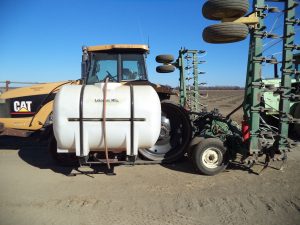 Lakestate Mfg. Cat Tractor with tracks and side mounts - side view