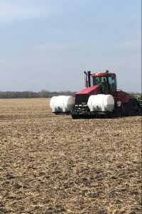 Lakestate Mfg demonstrating tanks on a Quadtrac
